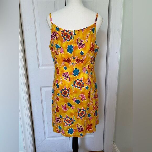 90s Hilo Hattie Hawaiian Original Spaghetti Strap Dress - Picture 5 of 9